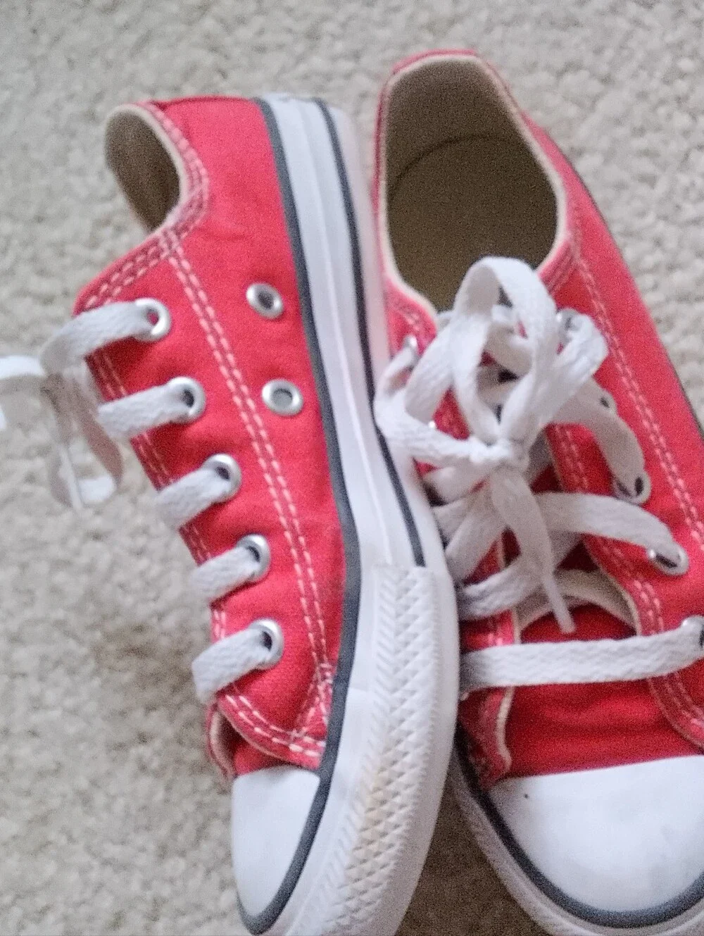 Kids Size 12 Red Converse Chucks